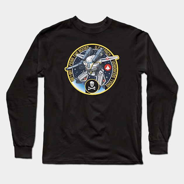 Fear the Bones! UM-L99 Skull Squadron Long Sleeve T-Shirt by Eldoniousrex